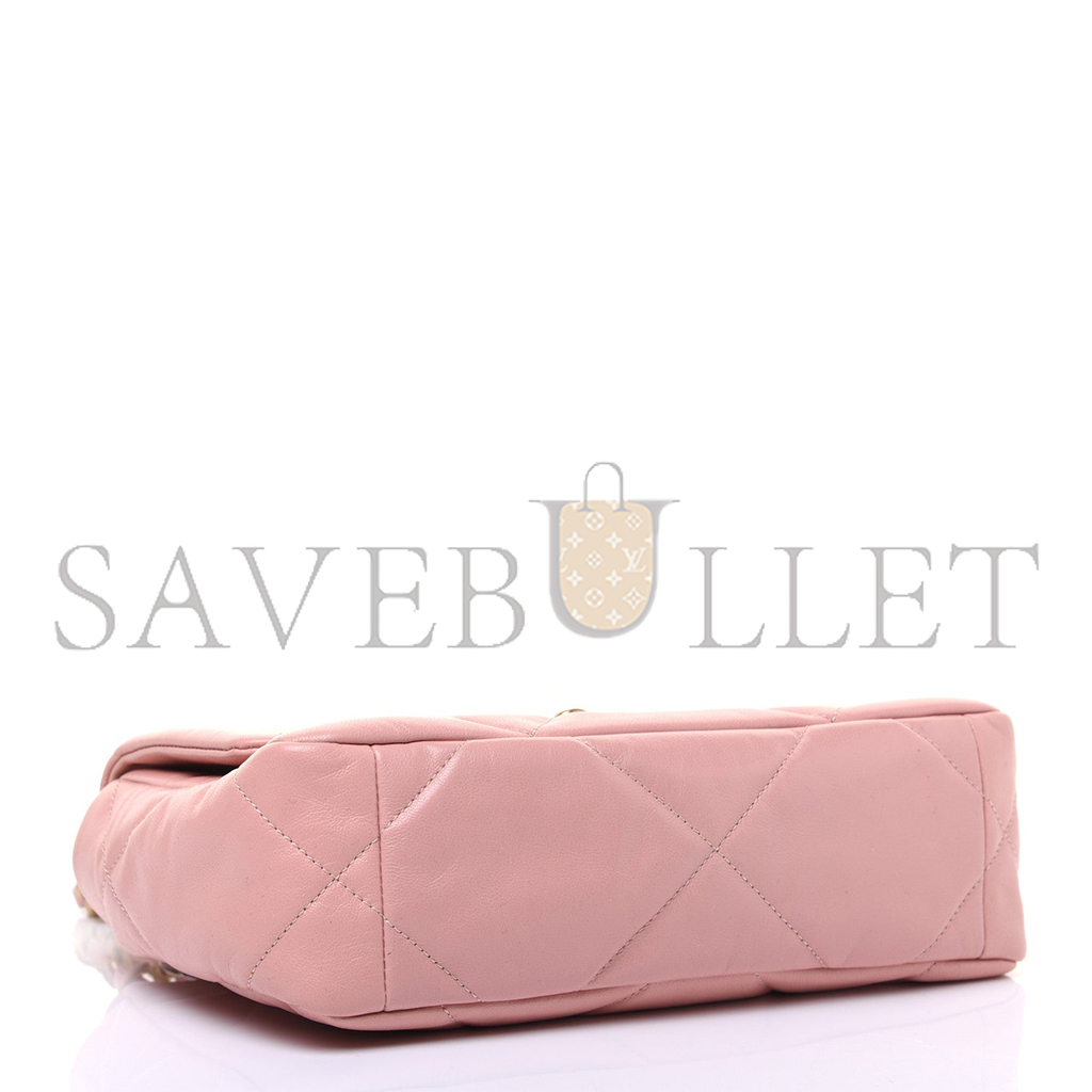 Ch*el quilted medium 19 flap light pink (26*16*9cm)